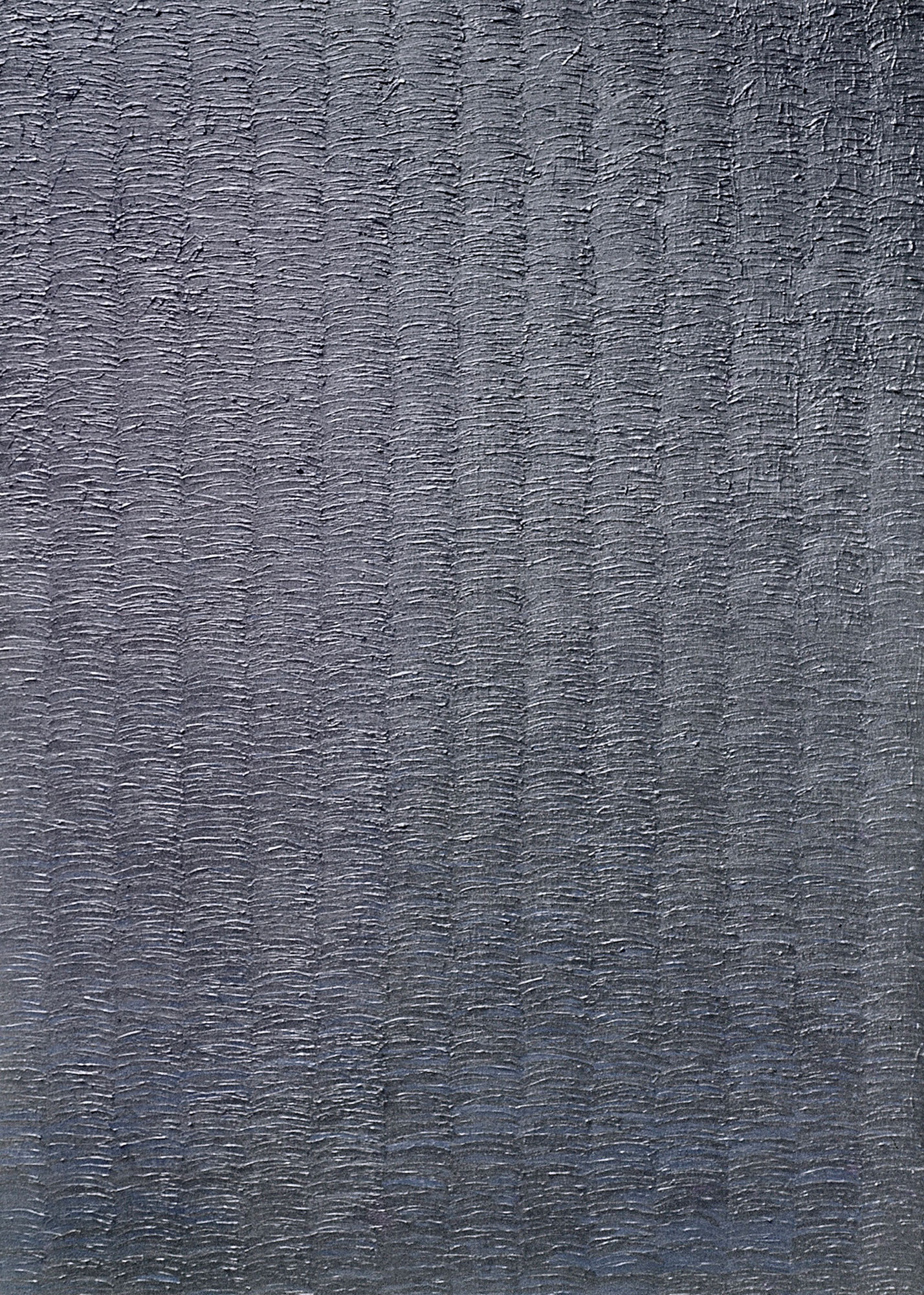 Kenneth Dingwall, Grey Covering Blue, 1976, acrylic on canvas, 109cm x 79cm