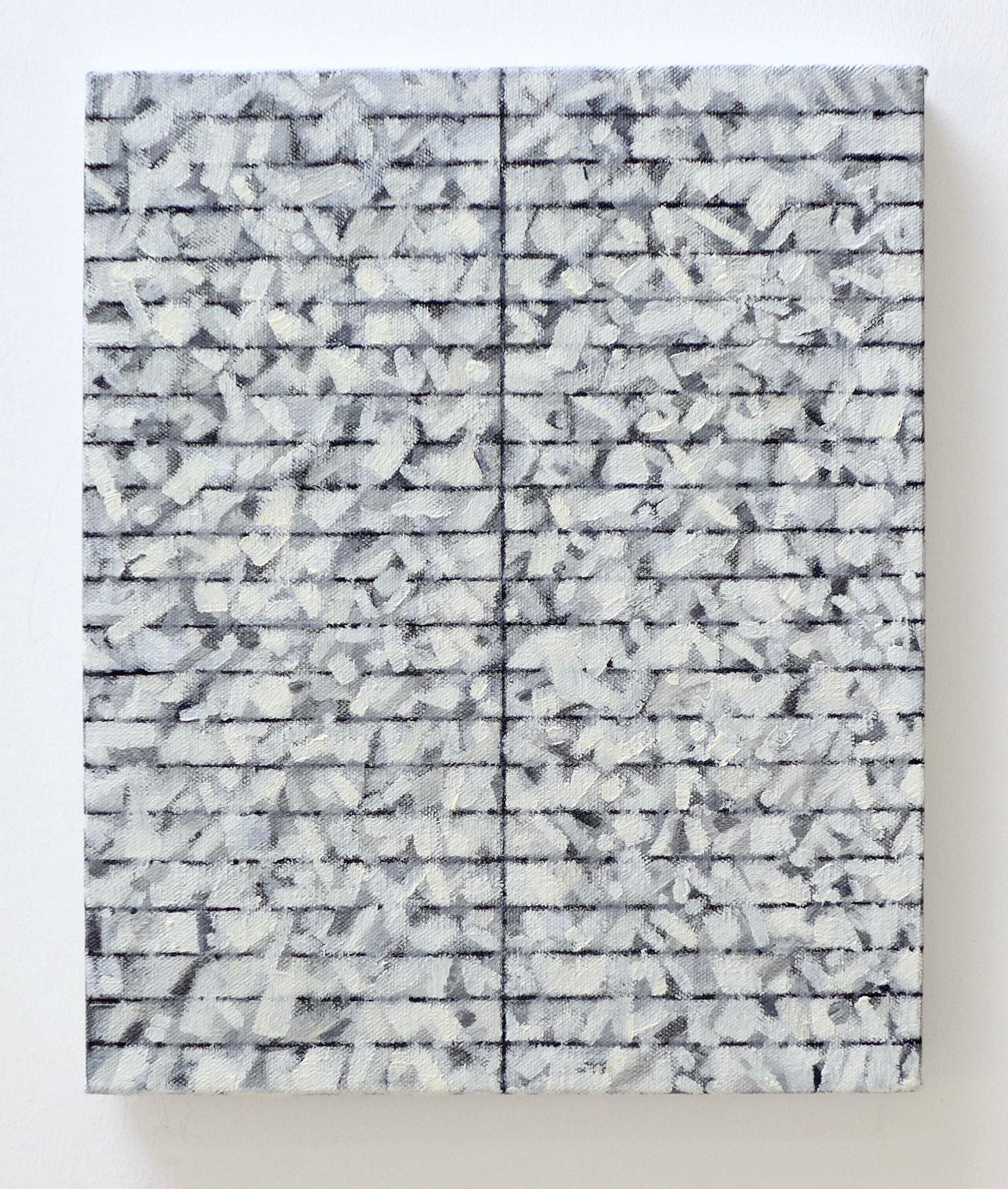 Kenneth Dingwall, Balance (in), 2000, oil and graphite on canvas, 28cm x 23cm
