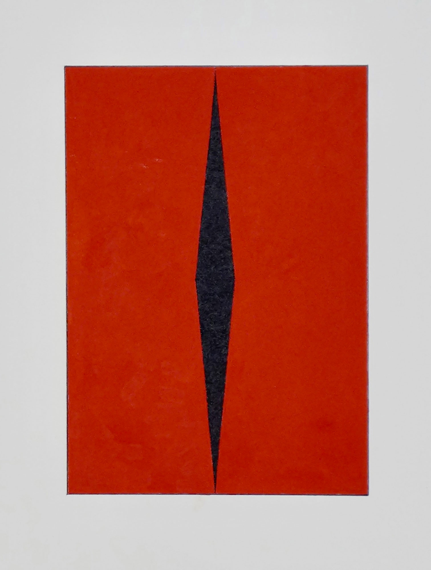 Kenneth Dingwall, Opening Passage Red, 2009, graphite and casein on paper, 21cm x 15cm