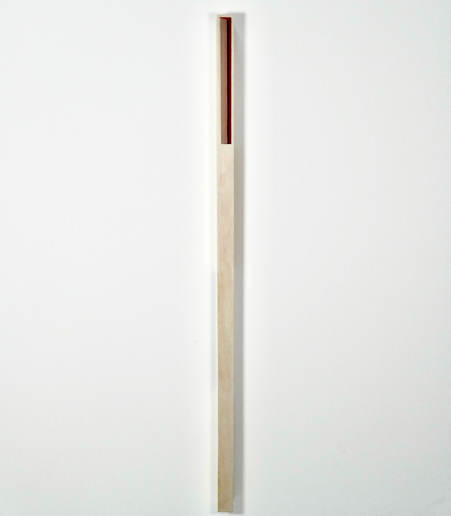 Kenneth Dingwall, Being, 2010, acrylic and gouache on hardwood, 105cm x 3.5cm x 4cm
