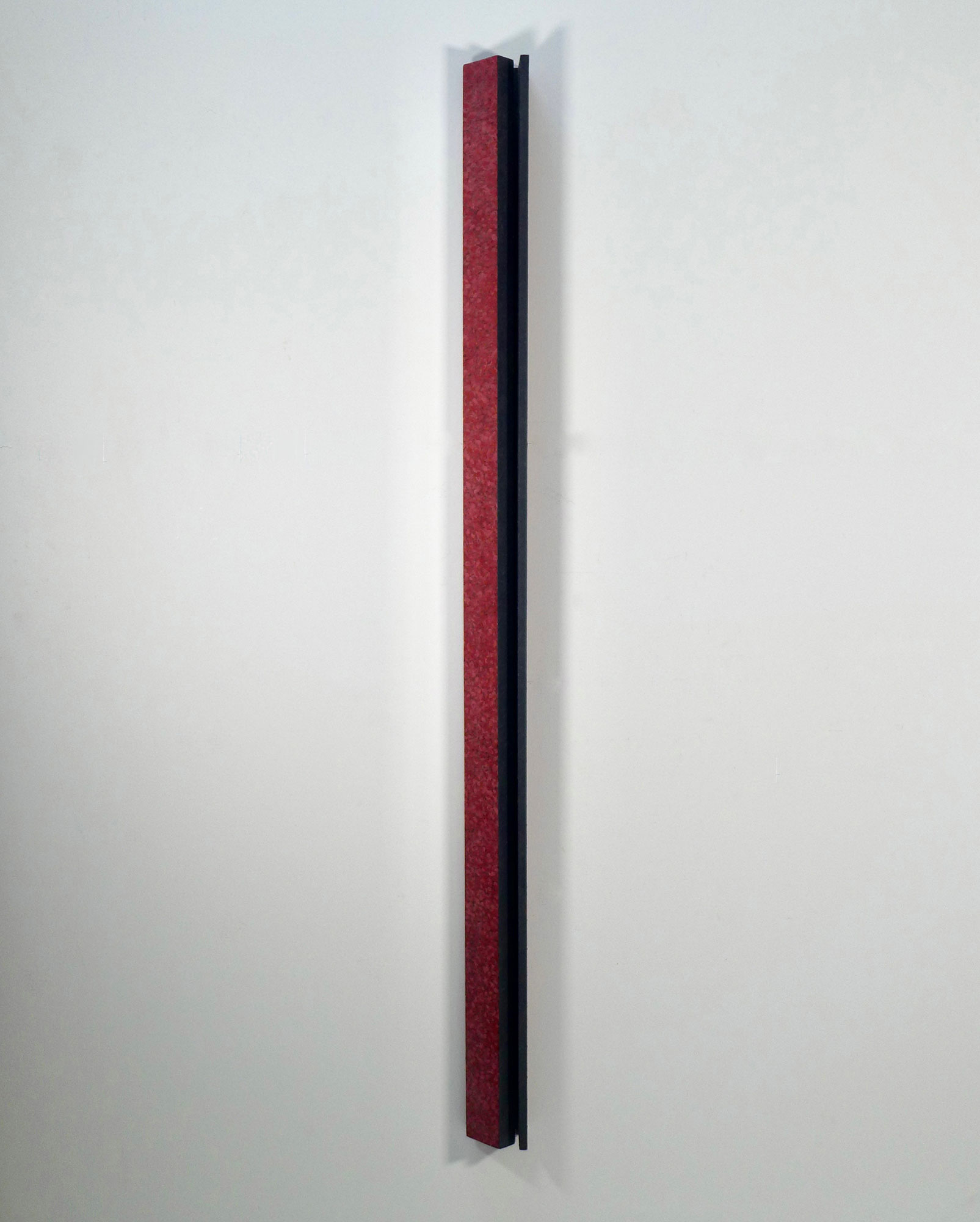 Kenneth Dingwall, Restrained, 1985, acrylic on wood, 160cm x 10cm x 7.6cm