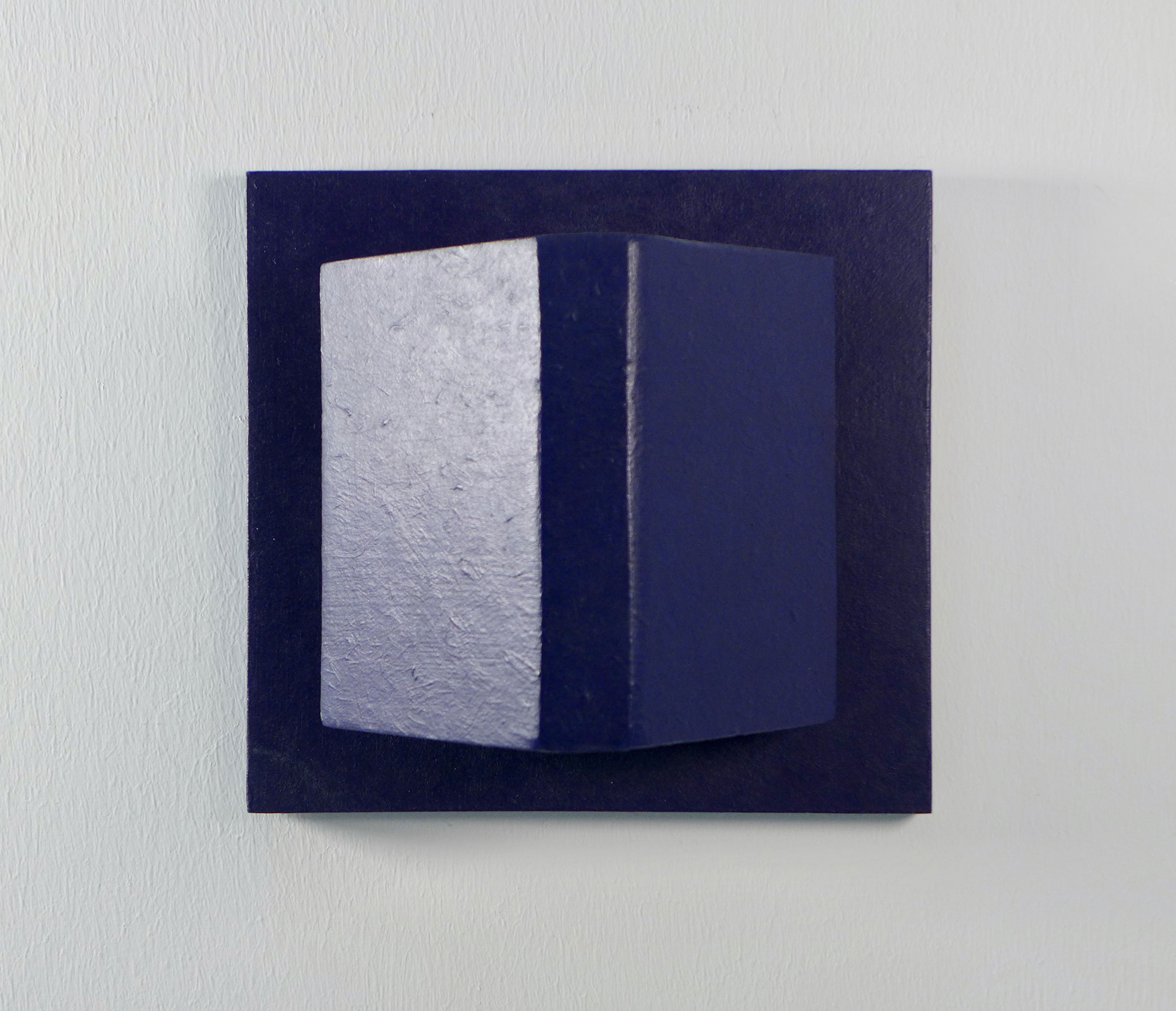 Kenneth Dingwall, Restrain, 1989, acrylic on wood, 20cm x 20cm x 11.5cm
