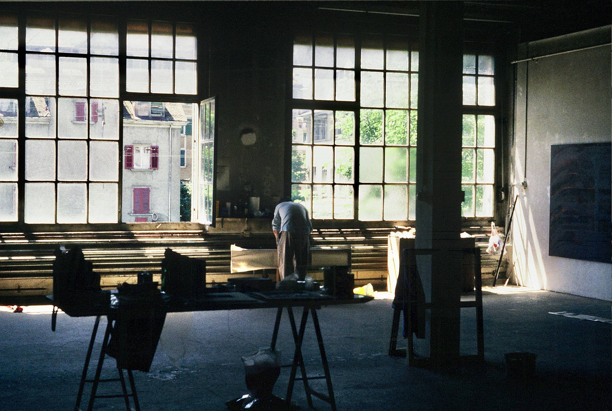 Studio first day Zürichsee, 1987